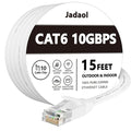 Jadaol Cat 6 Ethernet Cable 15 ft, 10Gbps Support Cat8 Cat7 Network, Flat RJ45 by Jadaol