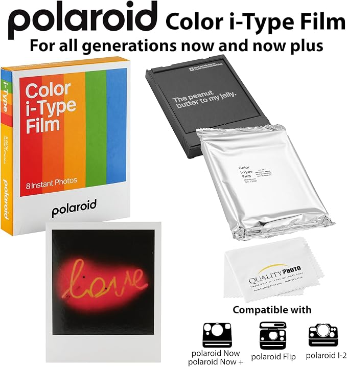 Polaroid Color I-Type Film for Now, i2 + Quality Photo Cloth, 64 Sheets - Image 2