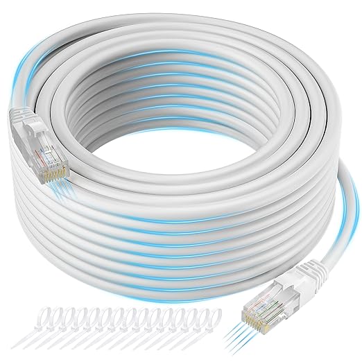 Cat 6 Ethernet Cable 150 FT, Long High Speed Cat6 Internet Cable, Standard RJ45 by Kxable