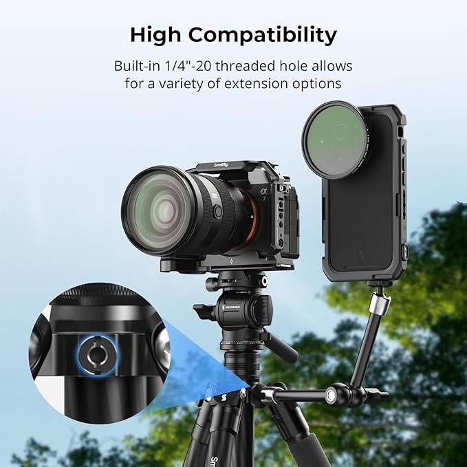 SmallRig CT150 Carbon Fiber Travel Video Tripod, 61.8'' Max Load 3kg / 6.6lb - Image 4