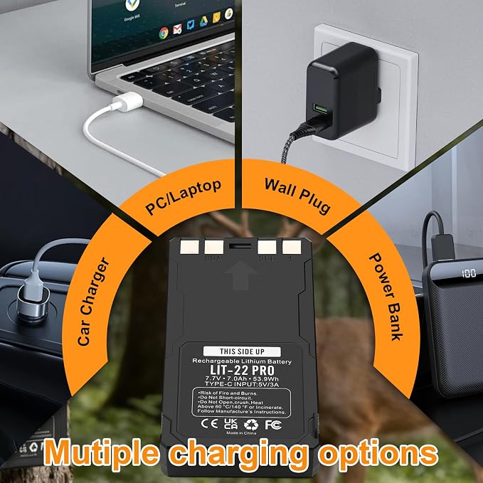 ANTIEE 2 Pack 7000mAh LIT-22 Pro Battery Replacement - Image 7