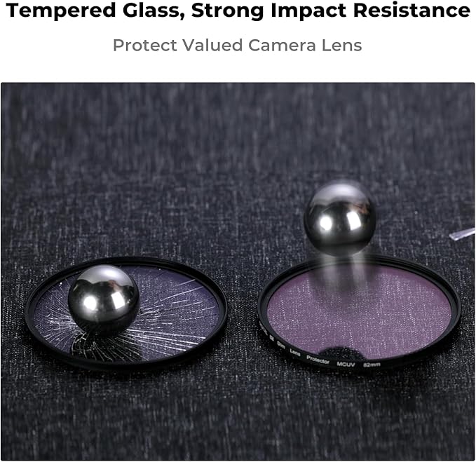 K&F CONCEPT 46mm MC UV Protection Filter Shockproof Tempered Optical Glass - Image 3