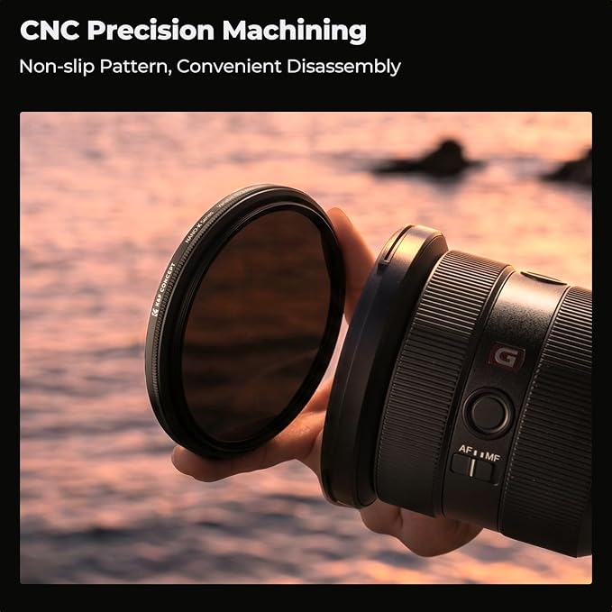 K&F Concept 67mm Variable ND Lens Filter ND2-ND400 18 Multi-Layer Coatings - Image 6