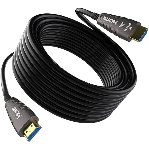 Adoreen 8K Fiber Optic HDMI 2.1 Cable 100 Feet, Active Optical HDMI Cord by Adoreen