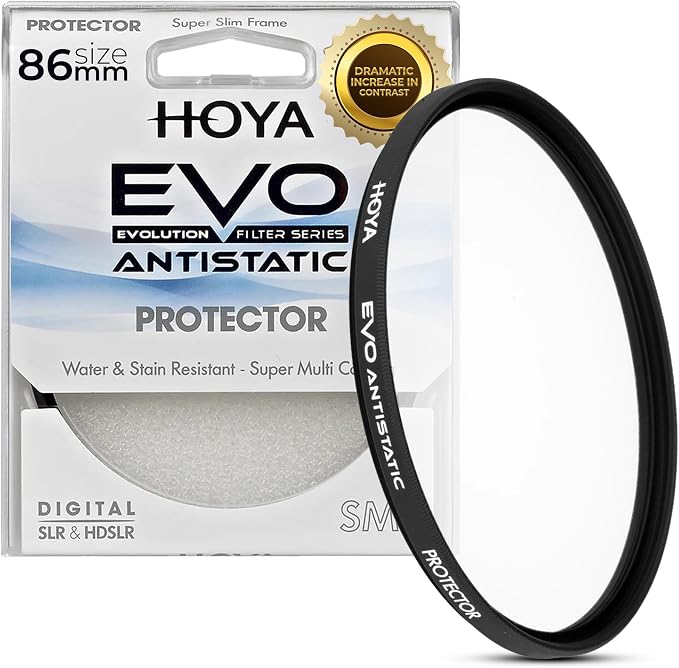 Hoya EVO Antistatic 86 mm Lens Filter — Premium Optical Glass w/ 16-Layer SMC by HOYA