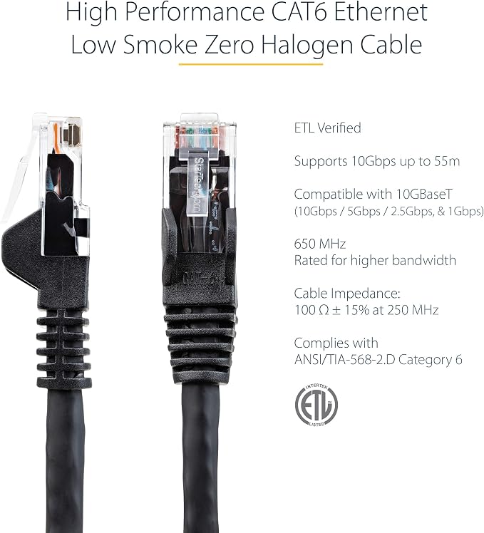 StarTech.com 10ft CAT6 Ethernet Cable - Image 2