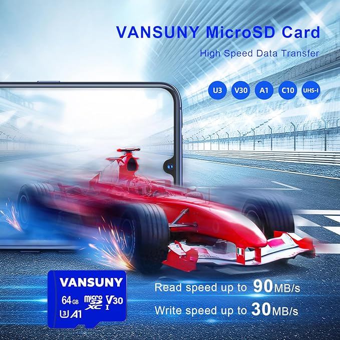 Vansuny Micro SD Card 64GB 5 Pack microSDXC Memory Card - Image 2