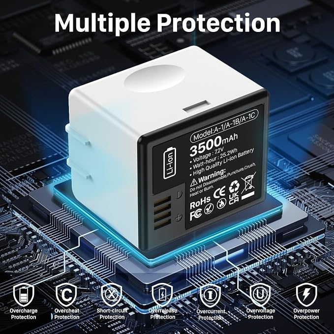 Battery for Arlo Pro, Pro 2, 3500mAh Replacement Battery for VMC4030 VMC4030P - Image 6