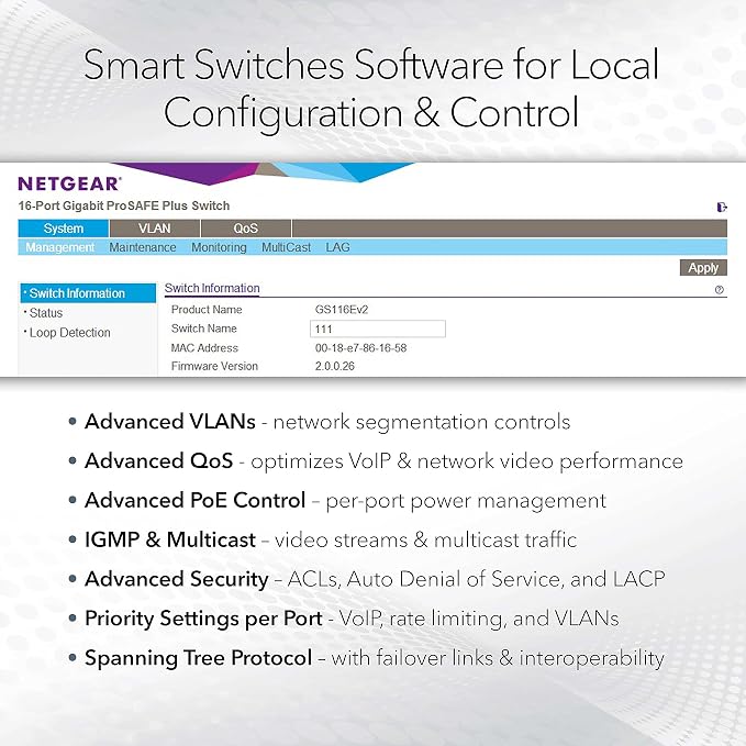 NETGEAR 24-Port Gigabit Ethernet Smart Switch - Image 3