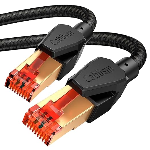 Cat 8 Ethernet Cable 65 FT, Heavy Duty High Speed LAN Network Cable RJ45 40Gbps by Unknown