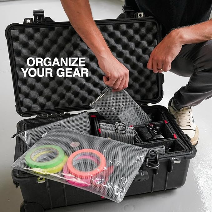 GOBAGS Air Production Medium Clear Zipper Pouch – Cable Organizer & Travel Gear - Image 3