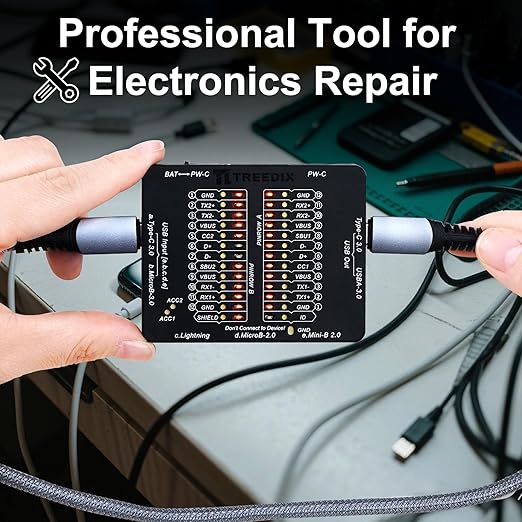 Treedix USB Cable Tester USB Cable Checker Data Wire Fast Detection - Image 3