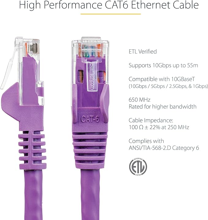 StarTech 5ft CAT6 Ethernet Cable - Image 2