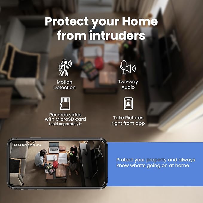 Feit Electric Smart Security Camera Bulb, 2K QHD Resolution, 2-Way Audio - Image 7
