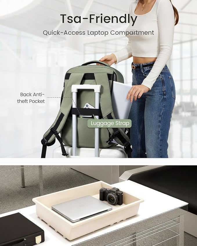 LOVEVOOK 50L Travel Backpack for Women, Airline Approved Carry On Luggage - Image 6