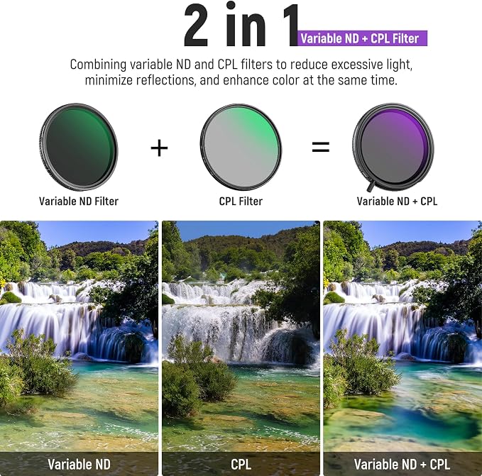 Neewer True Colors 77mm Variable ND2-32 & CPL - Image 2
