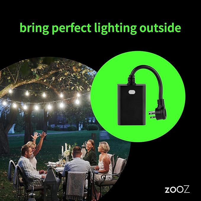 Zooz 800 Series Z-Wave Long Range Outdoor Double Plug ZEN14 | Hub Required | - Image 3