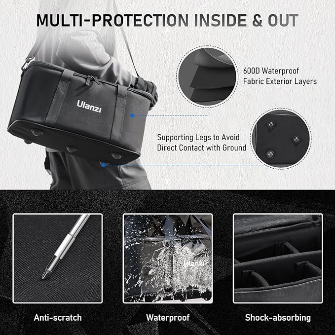 ULANZI Carrying Bag with Movable Foam Padded - Image 4