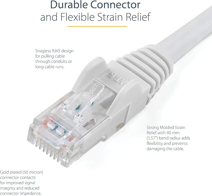 StarTech 7ft CAT6 Ethernet Cable - Image 3