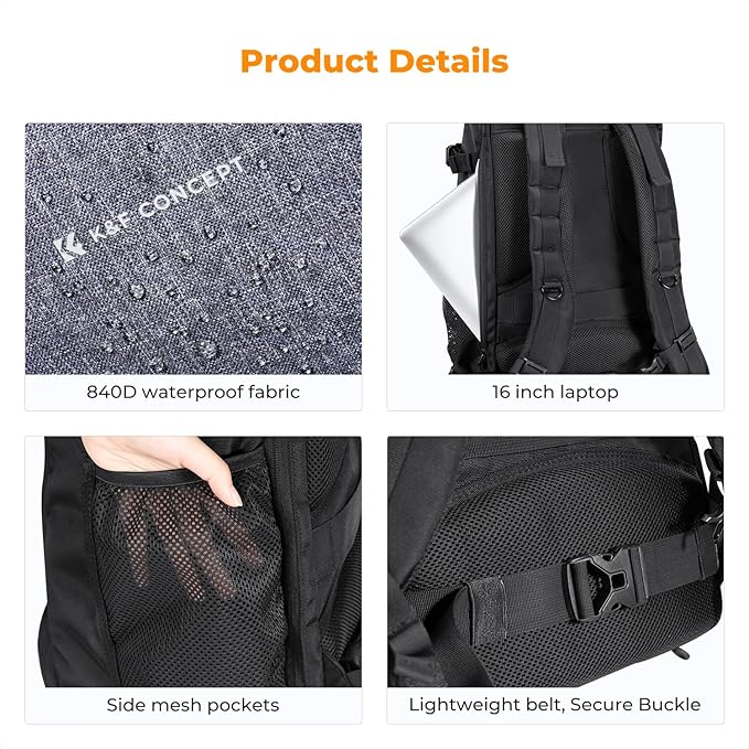 K&F CONCEPT Camera Backpack, Camera Bags - Image 6