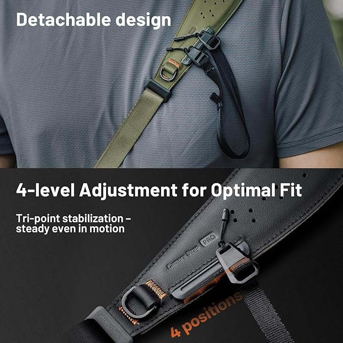 PGYTECH Camera Strap Pro, Quick Release Heavy Duty Camera Shoulder Strap - Image 5