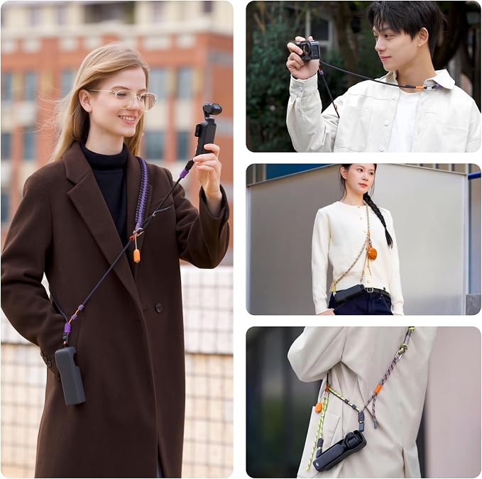 PGYTECH Camera Strap for DJI Osmo Pocket 4/3/Xtra Muse, 2-in-1 Shoulder/Wrist - Image 7