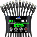 Maximm Cat 6 Ethernet Cable 15 Ft, Patch and Network Cable by MaximmCable