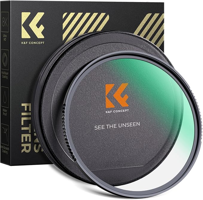 K&F CONCEPT 40.5mm MC UV Protection Filter Shockproof Tempered Optical Glass by KFCONCEPT