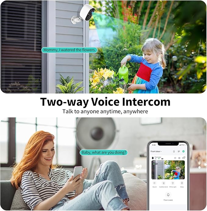 2K FHD Solar Powered Security Cameras Wireless Outdoor, WiFi Wireless Cameras - Image 6