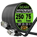 GEARit Cat 6 Outdoor Flat Ethernet Cable Direct Burial Rated LLDPE Jacket by GEARit