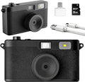 Screen Free Digital Camera, Reusable 12MP Vintage Digital Camera by Unknown