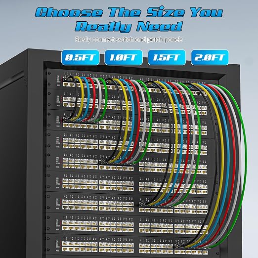 5 Feet Cat6 Patch Cables, Solid Pure Copper Patch Cord, Cat 6 Ethernet Cable - Image 6