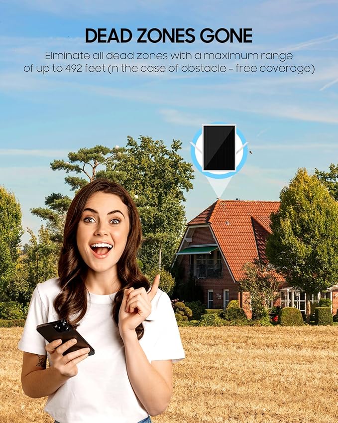 Solar WiFi Extender Outdoor, 2.4GHz WiFi Repeater Signal Booster - Image 6