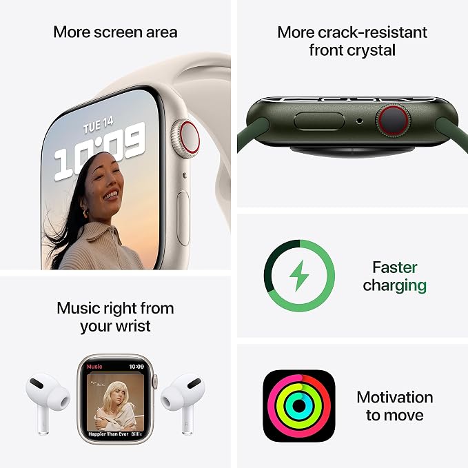 Apple Watch Series 7 Red Aluminum Case - Image 4