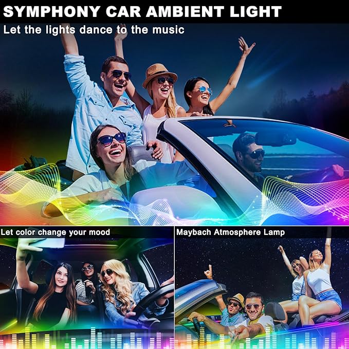 Dreamcolor Acrylic Interior Car LED Strip Light - Image 7