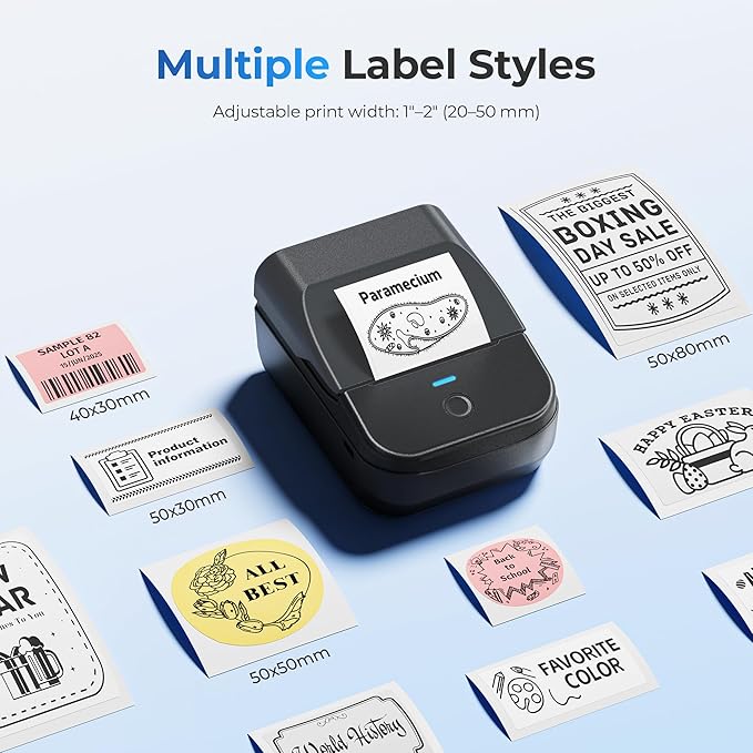 PM240 Label Maker Machine with 3 Tapes, Set 2 - Image 7