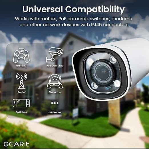 GEARit Cat8 RJ45 Shielded Cable, 40Gbps 2000Mhz SFTP Patch Cord, Heavy Duty - Image 7