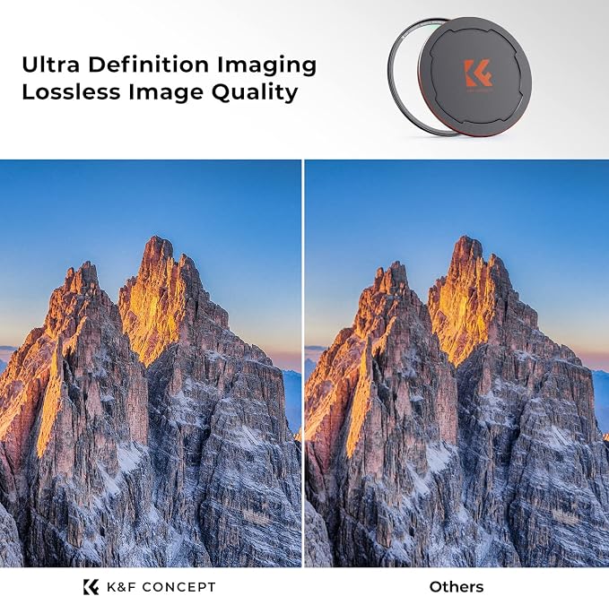 K&F CONCEPT 72mm Magnetic MC UV Lens Protection Filter + Lens Filter Cap - Image 3