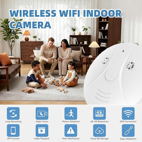 1080P HD Wireless Camera Smoke Detector - Image 2