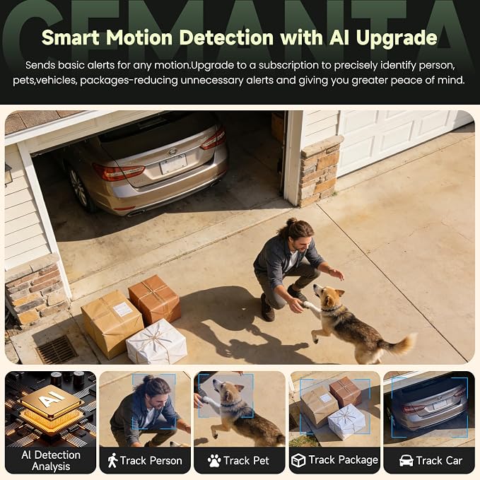 2.5K 4MP Security Camera Wireless Outdoor, Free Cloud Storage, 2.4G/5Ghz WiFi - Image 8