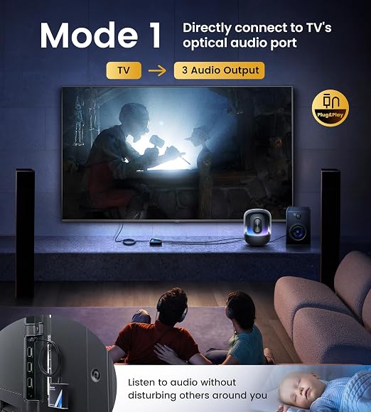 NEWCARE Digital Optical Splitter 1 in 3 Out, SPDIF Toslink Optical Audio Cable - Image 2