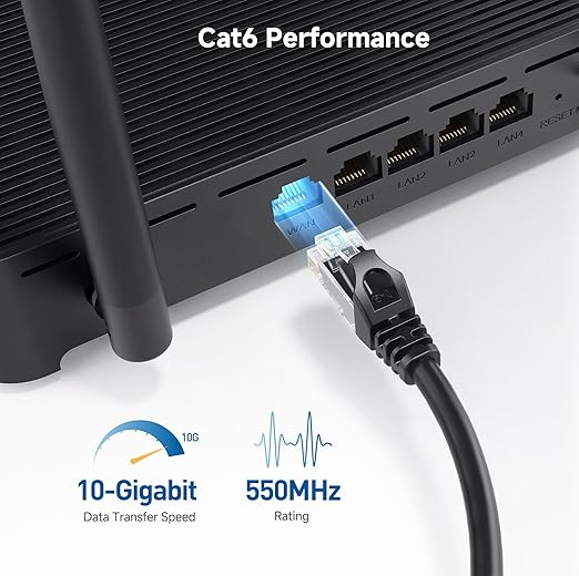 Cable Matters 10Gbps 10-Pack Snagless Short Cat 6 Ethernet Cable - 2ft - Image 4