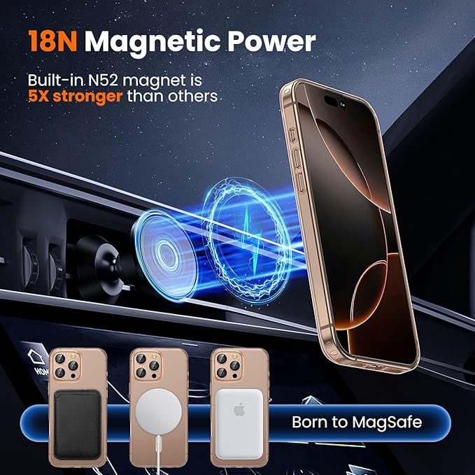 toushion 3 in 1 for iPhone 16 Pro Max Case Clear - Image 4