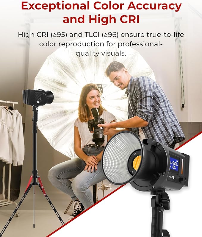 REFLEX CAMERA Professional 80W Handheld LED Photography Light – Portable Studio - Image 4