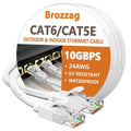 Ethernet Cable 60ft For Cat6/Cat5E, 10Gbps Compatible by Brozzag