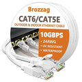 Ethernet Cable 75ft For Cat6/Cat5E, 10Gbps Compatible by Brozzag