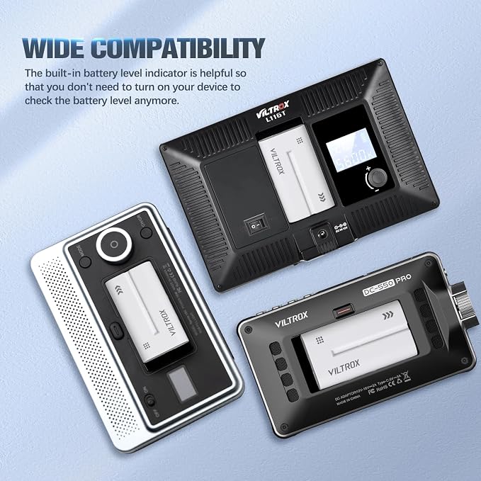VILTROX NP-F750 Battery 2 Packs, Replacement - Image 6
