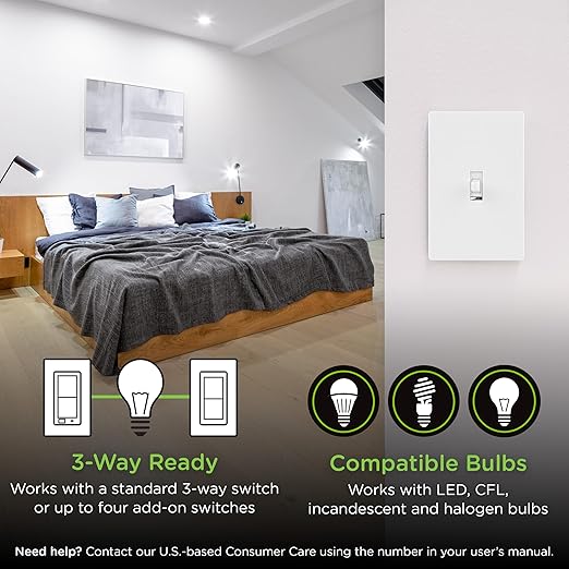 Enbrighten 800 Series Z-Wave On/Off Toggle Switch, Long Range 800LR, Quick Fit - Image 5