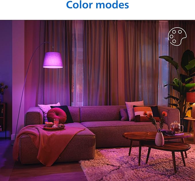 PHILIPS Smart LED Full Color Light Bulb 4-Pack, A19 60W 800LM E26 Indoor - Image 5