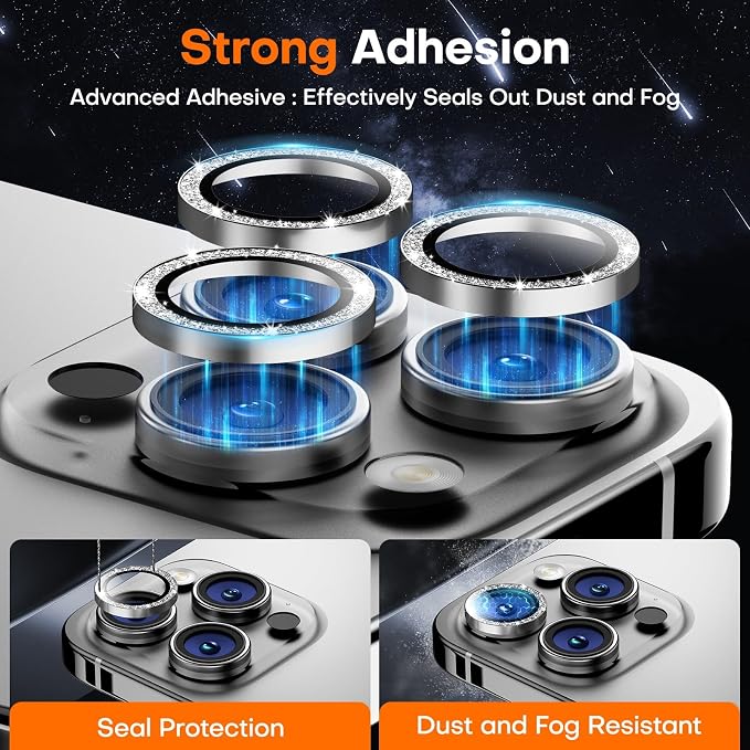 for iPhone 17 Pro/iPhone 17 Pro Max Camera Lens Protector, Tempered Glass - Image 2
